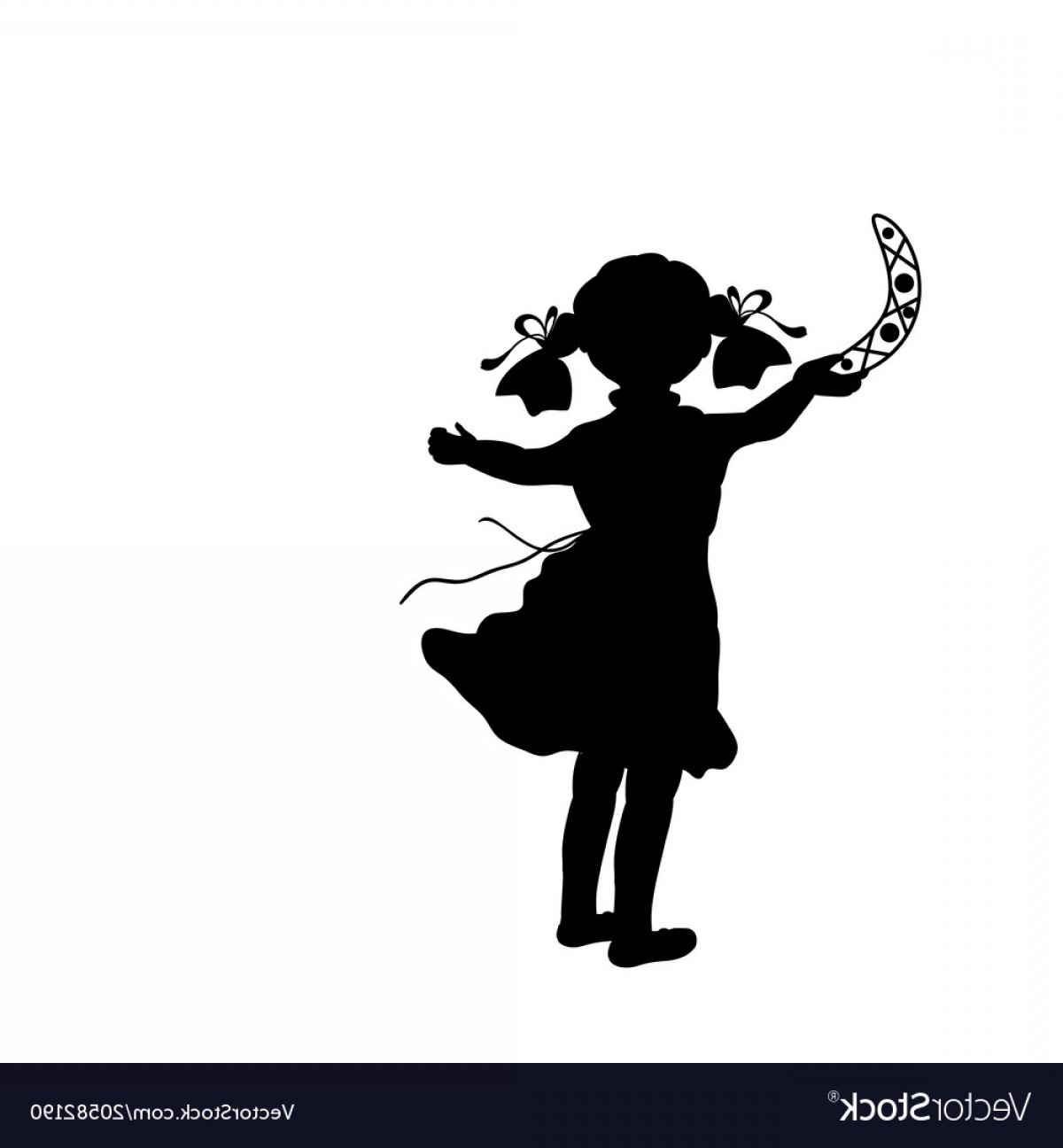 1200x1296 Silhouette Girl Game Throws Boomerang Vector Hoodamathrun