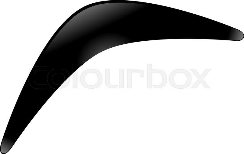 800x507 Australian Boomerang Black Boomerang Stock Vector Colourbox