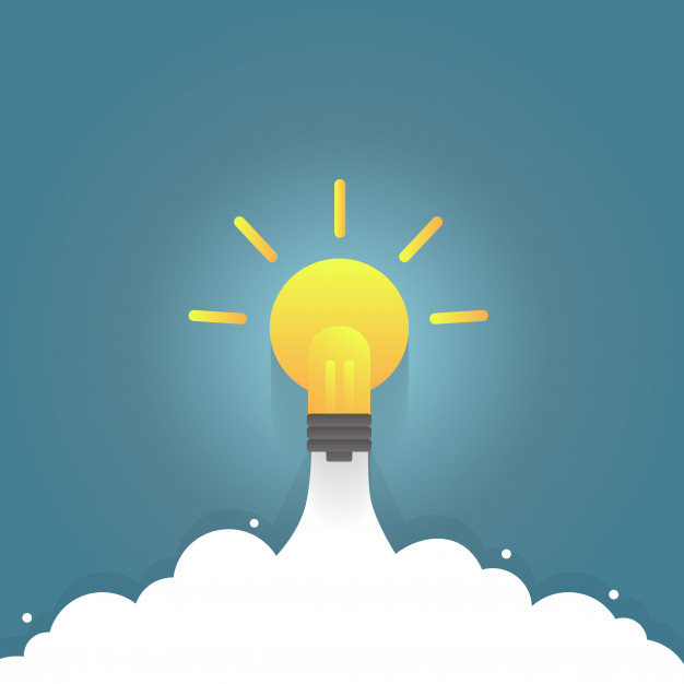 626x626 Light Bulb Rocket, Idea Boost Vector Premium Download