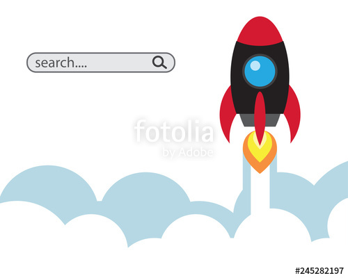 500x400 Boost Traffic Rocket Flat Icon Illustration Vector Boost Sales