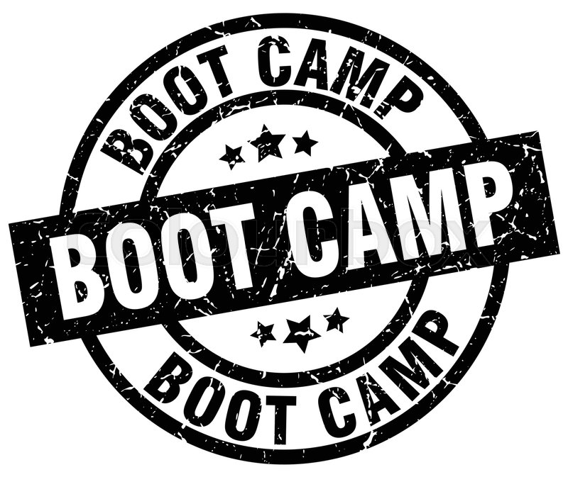 800x673 Boot Camp Round Grunge Black Stamp Stock Vector Colourbox