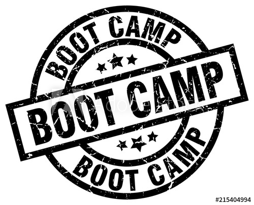 500x404 Boot Camp Round Grunge Black Stamp