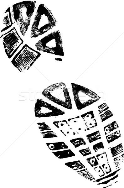 396x600 Left Bootprint Vector Illustration Andrew Brown