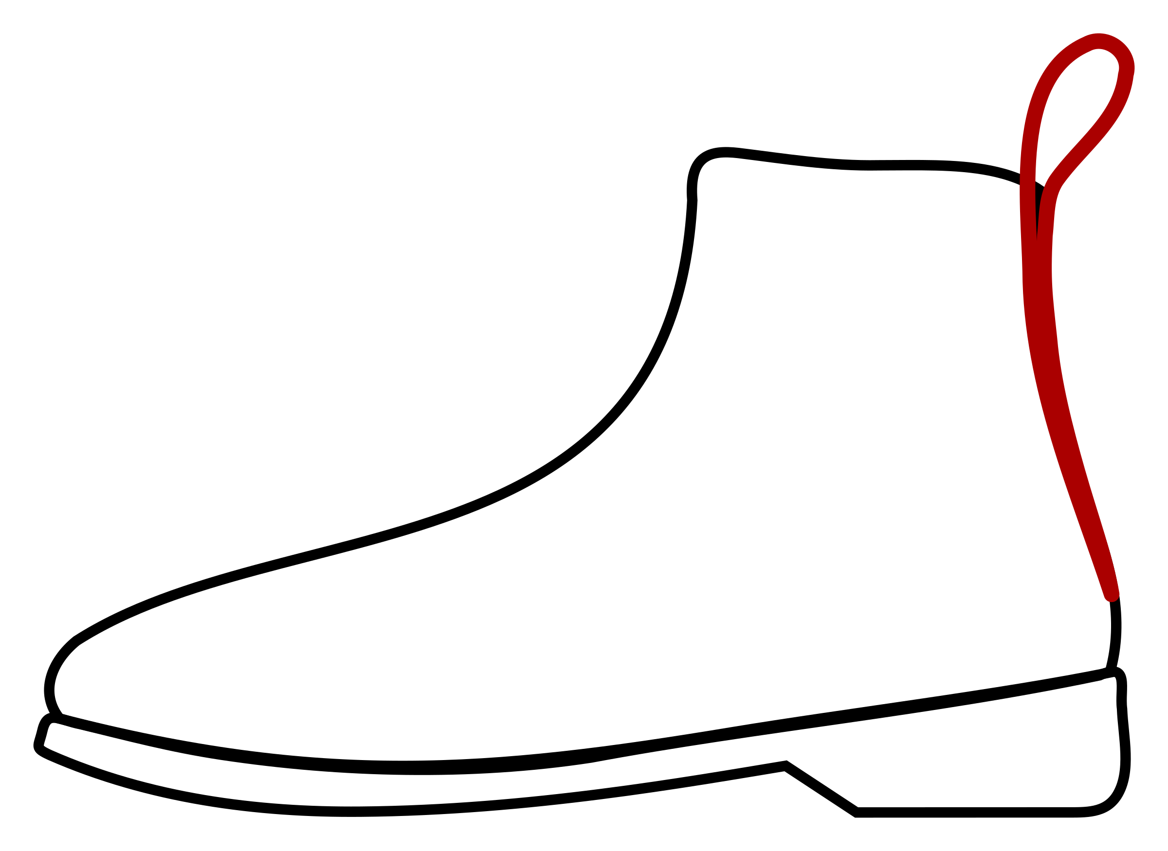 Leather Boot Vector Clipart Image 2400x1750 Leather Boot Vector Clipart Image