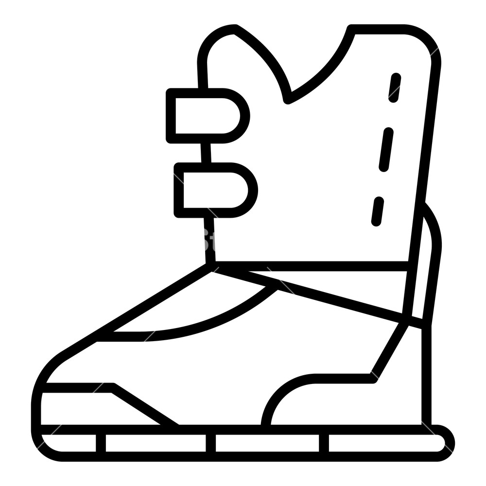 Ski Boot Icon Outline Ski Boot Vector Icon For Web Design 1000x1000 Ski Boot Icon Outline Ski Boot Vector Icon For Web Design