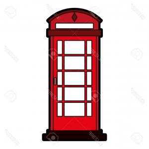 300x300 London Street Phone Booth Vector Wallkeeper