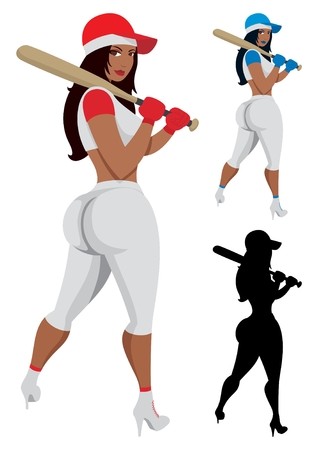 318x450 Sexy Girl With Big Booty, Posing In Baseball Outfit No