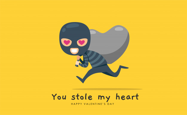 626x386 A Thief With Heart Shaped Booty Vector Premium Download