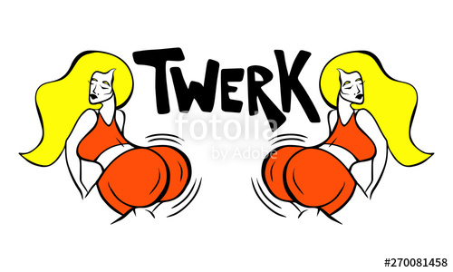 500x300 Two Twerk Dance Girls Beautiful Cartoon Women Character With Long