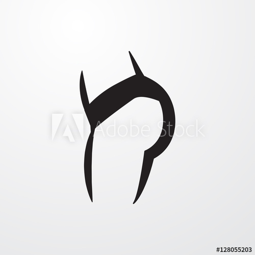 500x500 Booty Fitness Icon Illustration