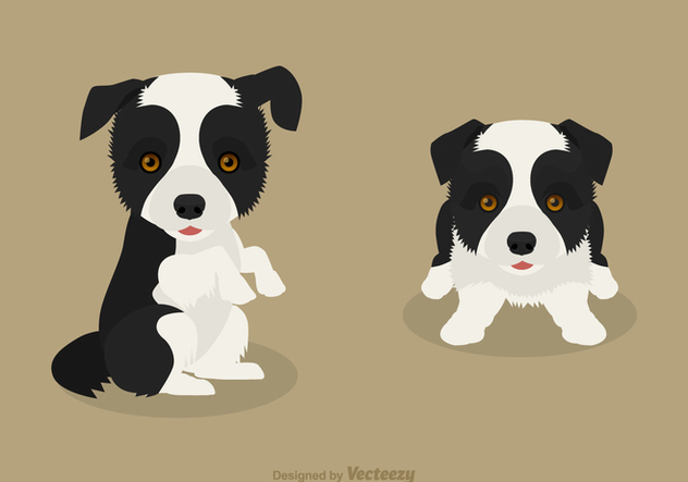632x443 Free Vector Border Collie Puppies Free Vector Download