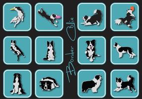 286x200 Border Collie Free Vector Art