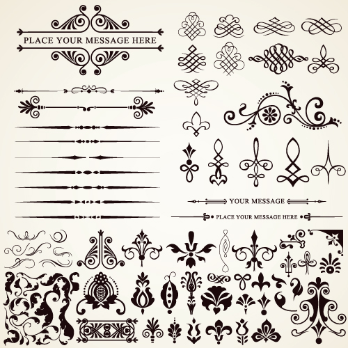 500x500 Ornaments Elements Vector Border Graphic Free Download