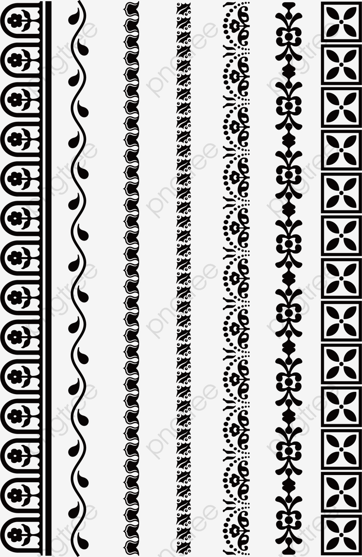 1200x1848 Vector Decorative Border Lines, Texture Border, Line, Vector Lines