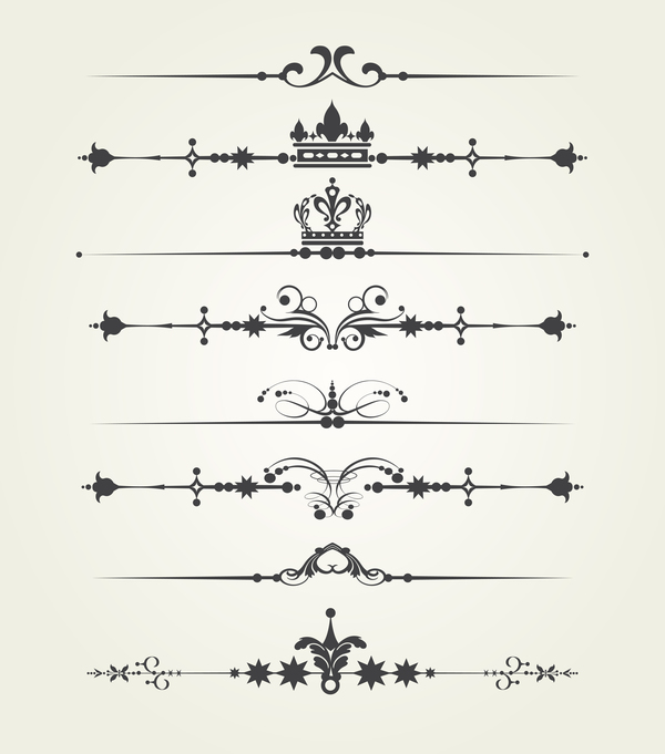 600x681 Borderline Ornaments Retro Vector Free Download