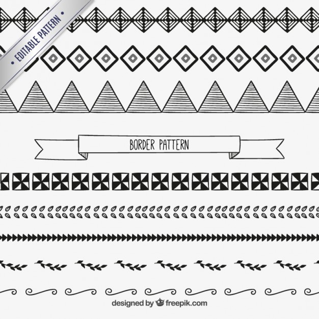 Hand Drawn Border Pattern Vector Free Download 626x626 Hand Drawn Border Pattern Vector Free Download