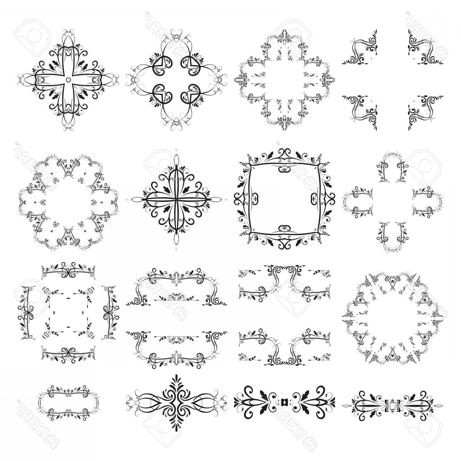 Photostock Vector Frame Divider Vector Retro Border Classic 1560x1560 Photostock Vector Frame Divider Vector Retro Border Classic