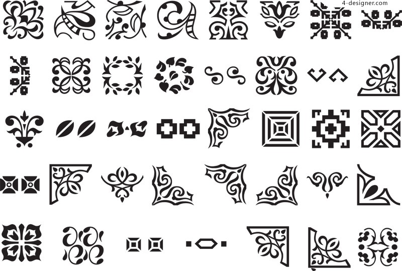 Designer Traditional Pattern Border Vector Material 800x539 Designer Traditional Pattern Border Vector Material