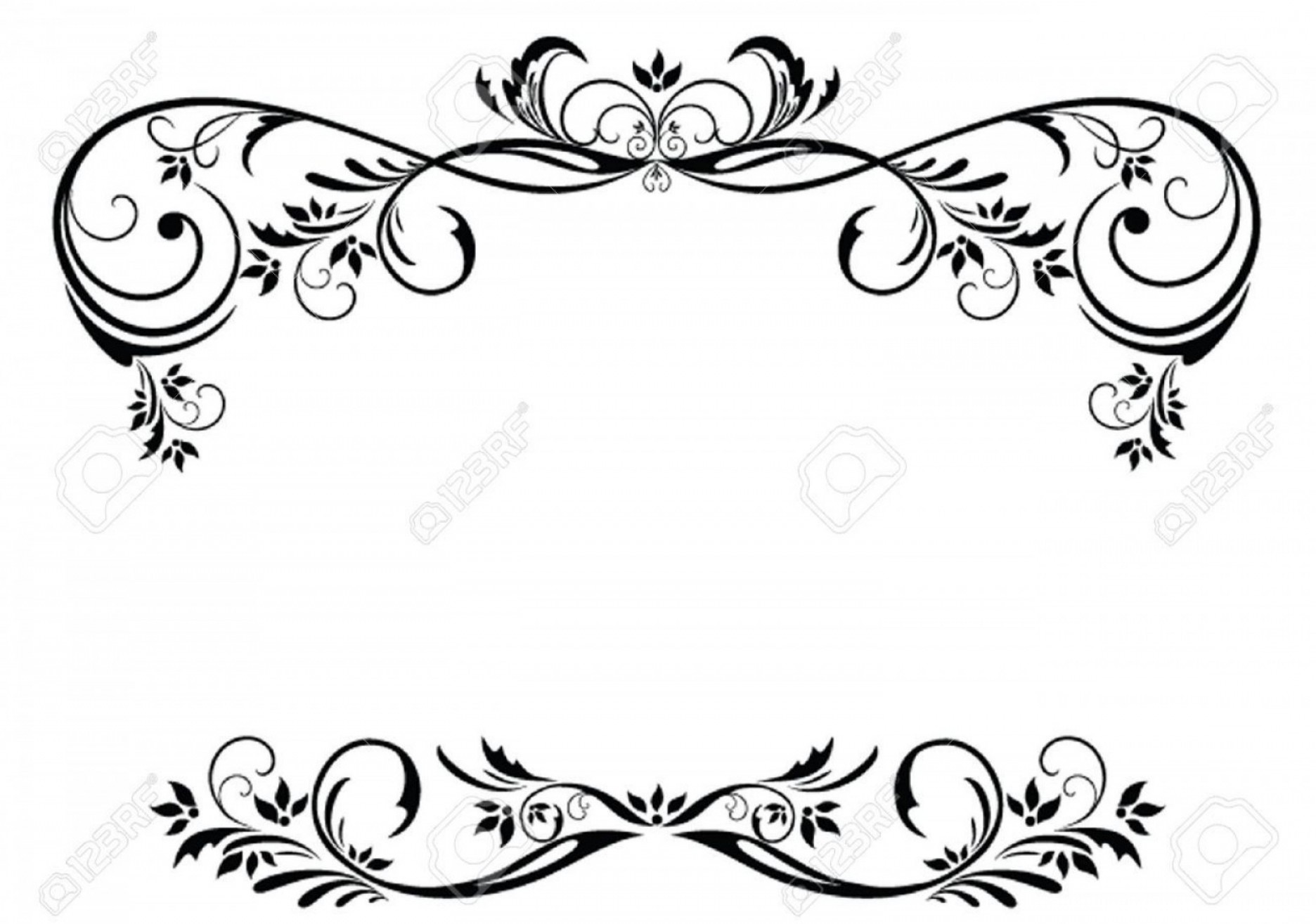 1872x1315 Vintage Floral Border Vector Free Ff Studiogrfx