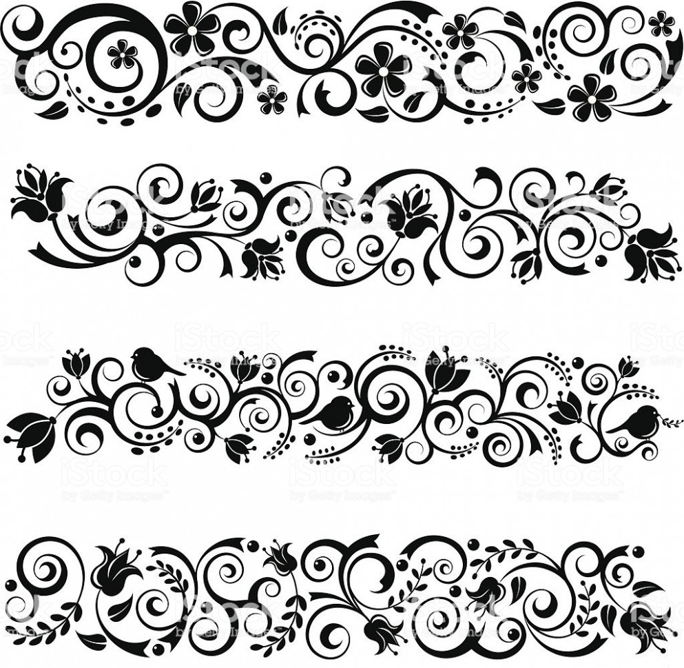 993x969 Colorful Floral Border Free Vectors Ui Download Flower
