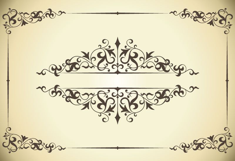 800x550 Free Vintage Printable Butterfly Borders Vintage Patterns Border