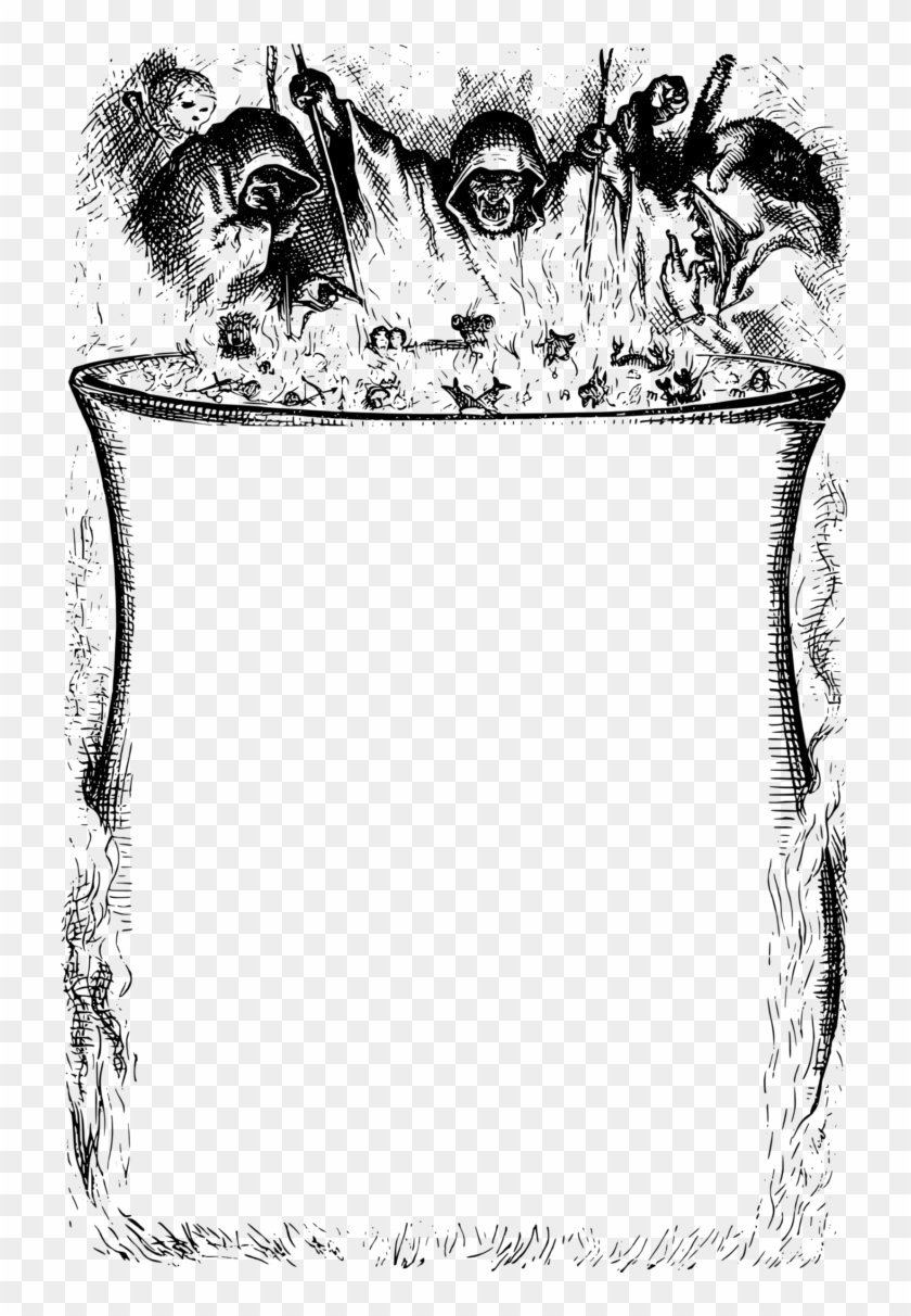 840x1212 Halloween Border Vector Free Transparent Images