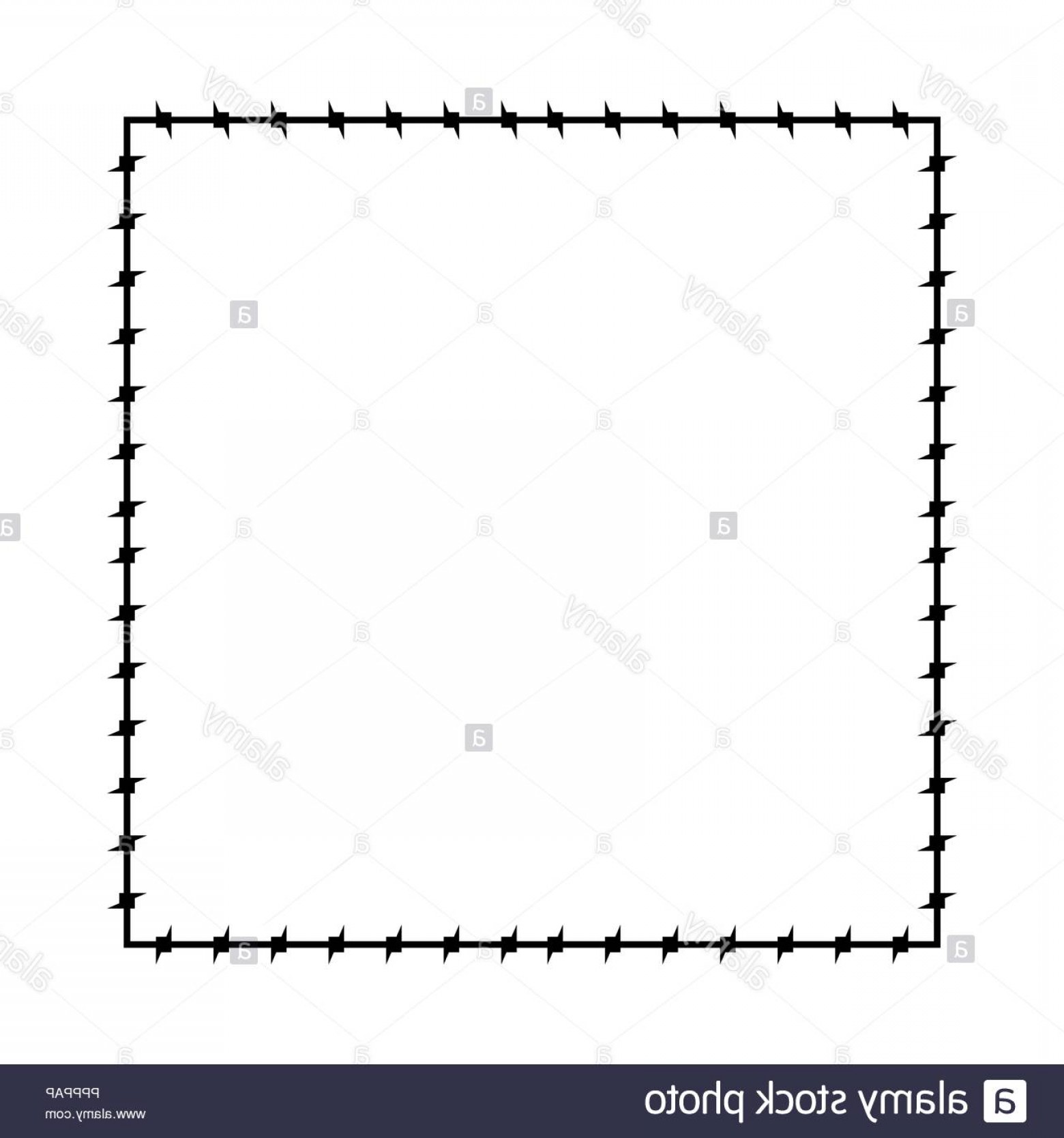 1560x1668 Barb Wire Black And White Vector Art Border Cqrecords