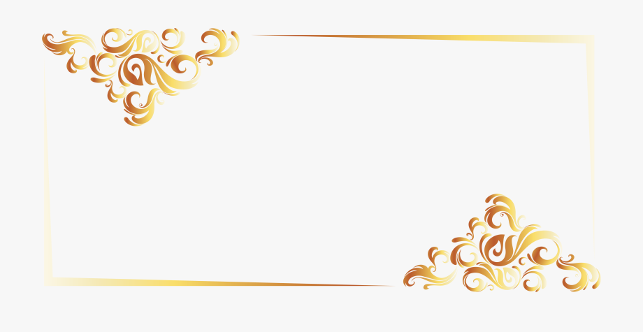 920x475 Gold Line Border European Vector