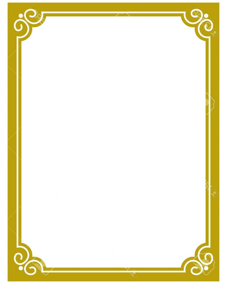 775x970 Gold Frame Border Png Icon Gold Frame Best Gold Border Vector
