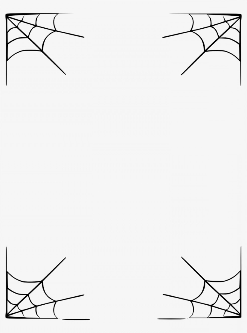 984x1324 Uqewaroihalloween Border Vector Free Png Image Transparent Spider