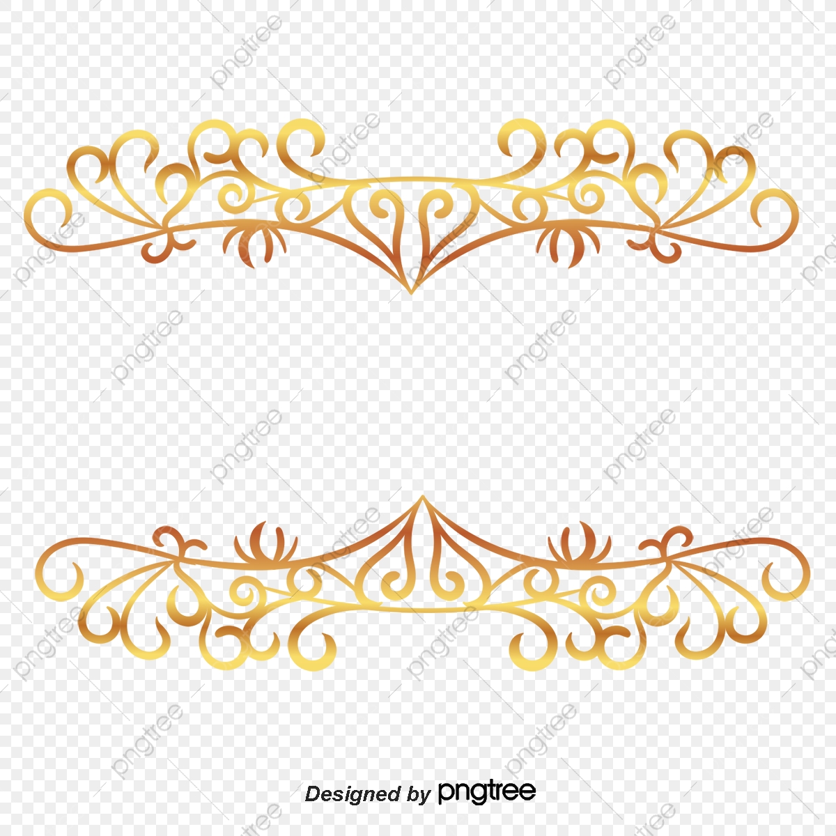 1200x1200 Continental Gold Line Border Vector, Vector Border, Vector Lines