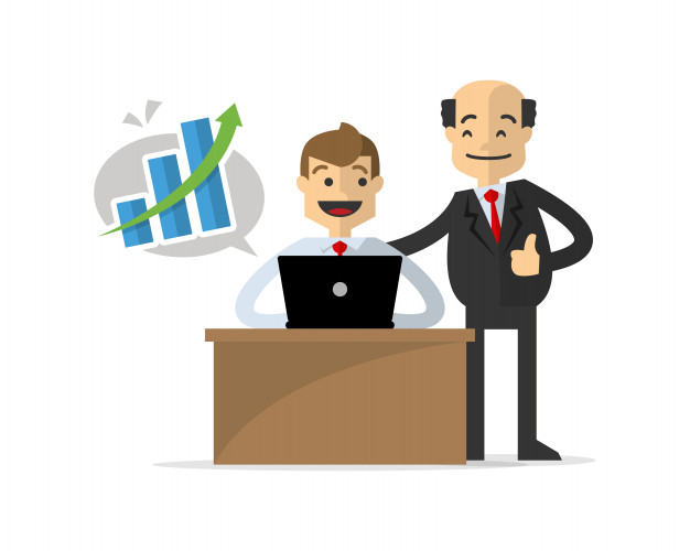 626x500 Businessman Get A Successful Work, Congratulated