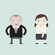 180x180 Businesswoman Feel Sad With Boss