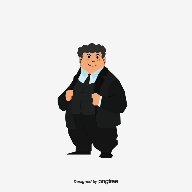 640x640 Cartoon Boss, Cartoon Vector, Boss, Fat Man Png And Vector
