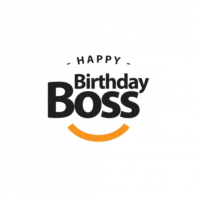 640x640 Happy Birthday Boss Vector Template Design Illustration, Birthday