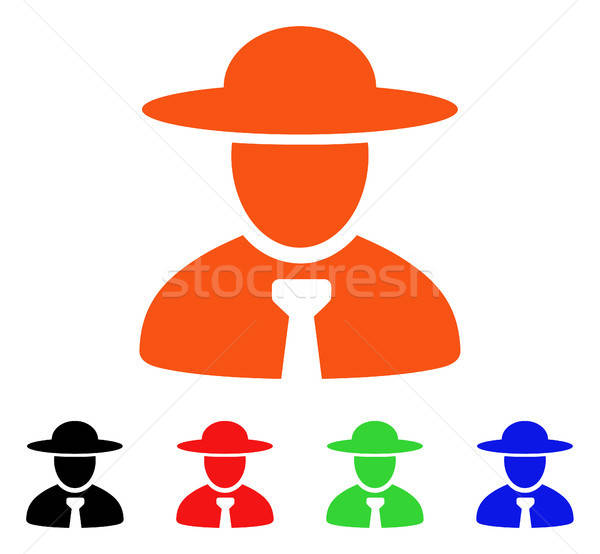 600x554 Boss Vector Icon Vector Illustration Victor Ivlichev