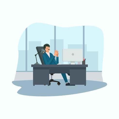 490x490 Boss Vector Illustration