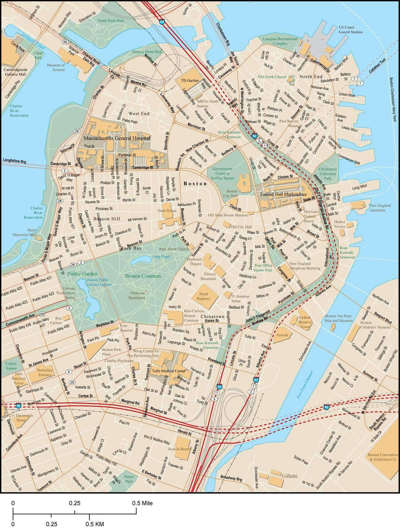 Boston Map Vector at Vectorified.com | Collection of Boston Map Vector ...