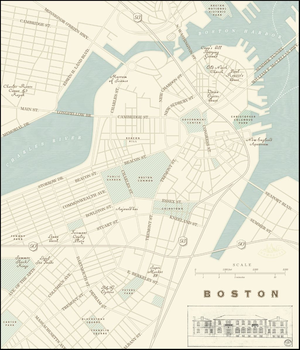 Boston Map Vector at Vectorified.com | Collection of Boston Map Vector ...