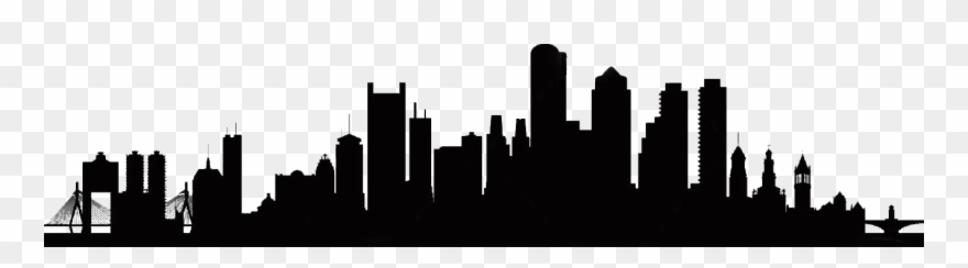 Boston Skyline Silhouette Vector