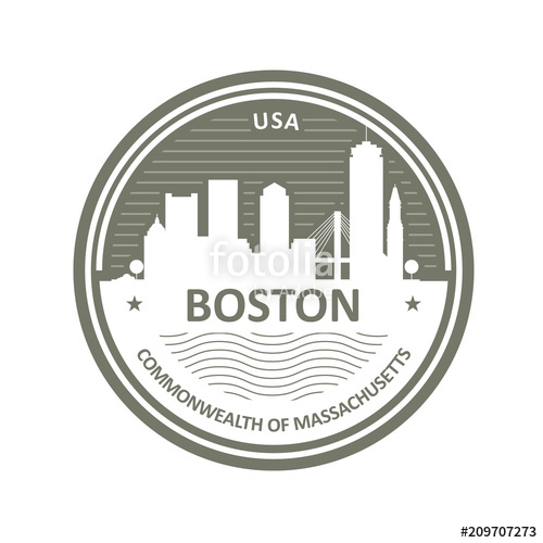 Boston Skyline Vector