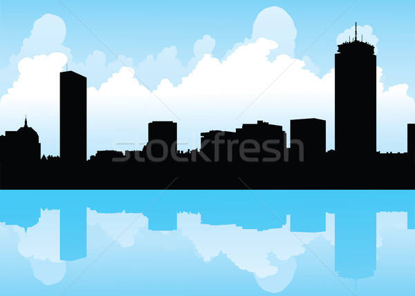 600x429 Boston Skyline Vector Illustration Brett Lamb