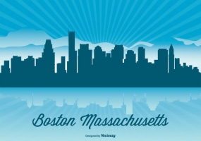 285x200 Boston Skyline Free Vector Graphic Art Free Download