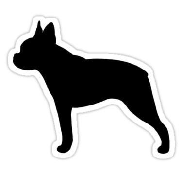 375x360 Boston Terrier Silhouette