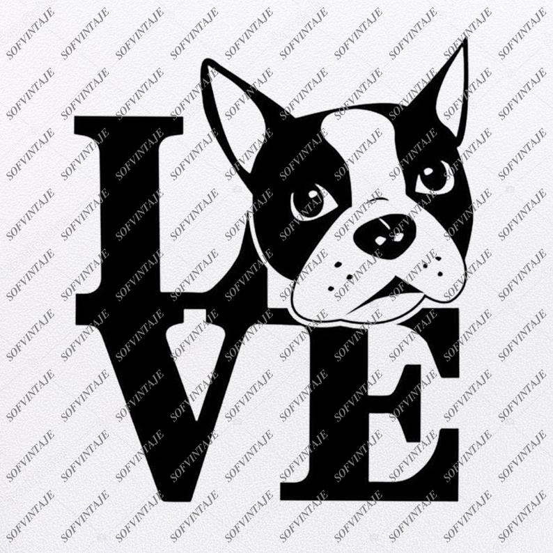 794x794 Boston Terrier Dog Original Design Boston Terrier Clip Etsy