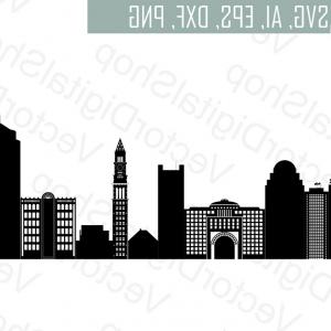 300x300 Boston Skyline Vector Massachusetts Usa City Png Dwg Cdr