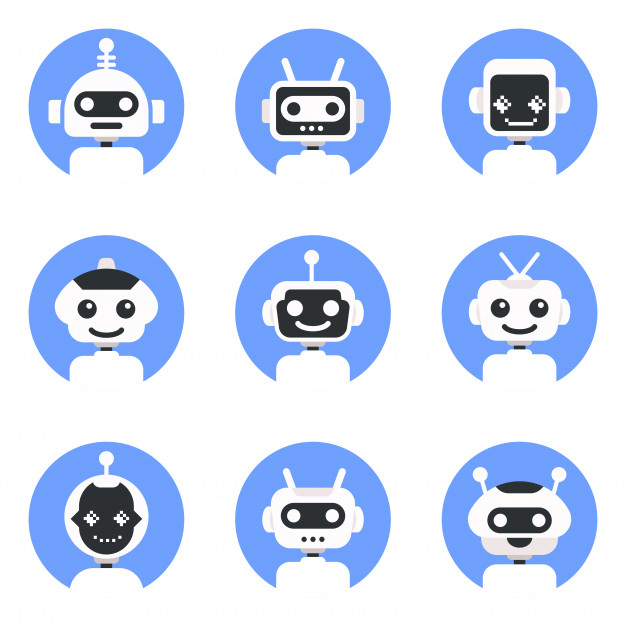Chatbot Symbol, Logo Template Robot Icon Set Bot Sign Design 626x626 Chatbot Symbol, Logo Template Robot Icon Set Bot Sign Design