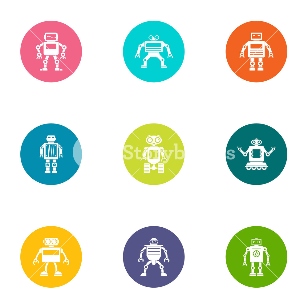Bot Icons Set Flat Set Of Bot Vector Icons For Web Isolated 1000x1000 Bot Icons Set Flat Set Of Bot Vector Icons For Web Isolated