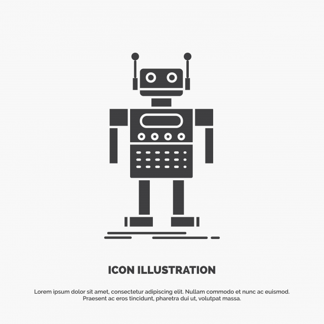 Robot,android,artificial,bot,technology Icon Glyph Vector G 640x640 Robot,android,artificial,bot,technology Icon Glyph Vector G