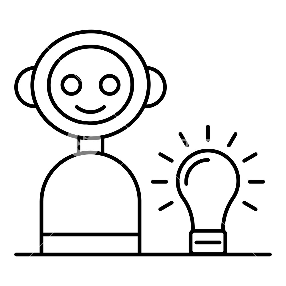 Smart Home Bot Icon Outline Smart Home Bot Vector Icon For Web 1000x1000 Smart Home Bot Icon Outline Smart Home Bot Vector Icon For Web